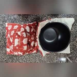 barn themed bowl cozy